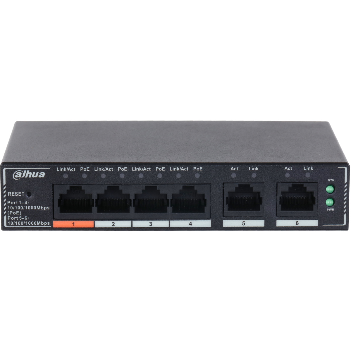 Коммутатор (свитч) Dahua DH-SG4006P