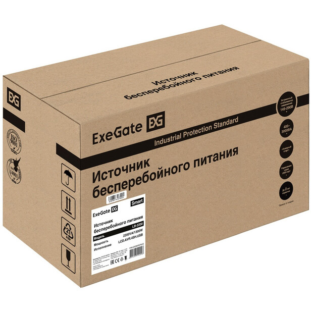 ИБП ExeGate Smart LB-2200.LCD.AVR.4SH.USB - EX299787RUS - фото 7