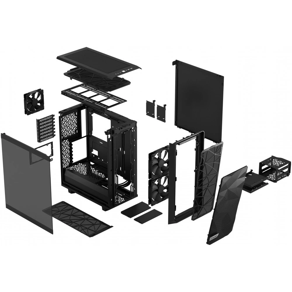 ..... Корпус Fractal Design Meshify 2 Compact Light TG Black Б/У - FD-C-MES2C-03 - фото 10