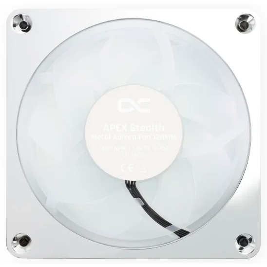 Вентилятор для корпуса Alphacool Apex Stealth Metal Aurora fan 2600rpm Chrome - 13778 - фото 3