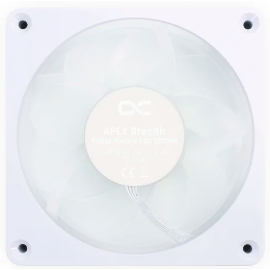 Вентилятор для корпуса Alphacool Apex Stealth Metall Aurora fan 2600rpm White - 13776 - фото 3