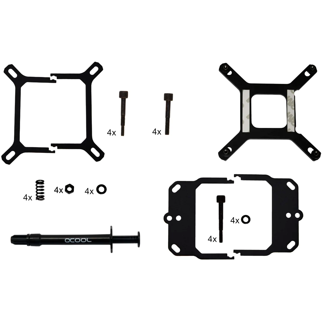 Водоблок для процессора Alphacool Eisblock XPX 1U - Black Acetal Version (12961) - фото 4