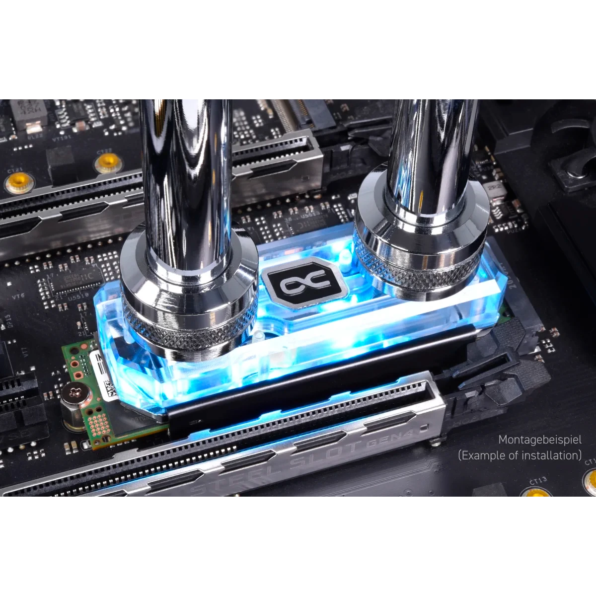 Водоблок для SSD Alphacool HDX Apex Acrylic aRGB M.2 2280 SSD Cooler (11969) - фото 5