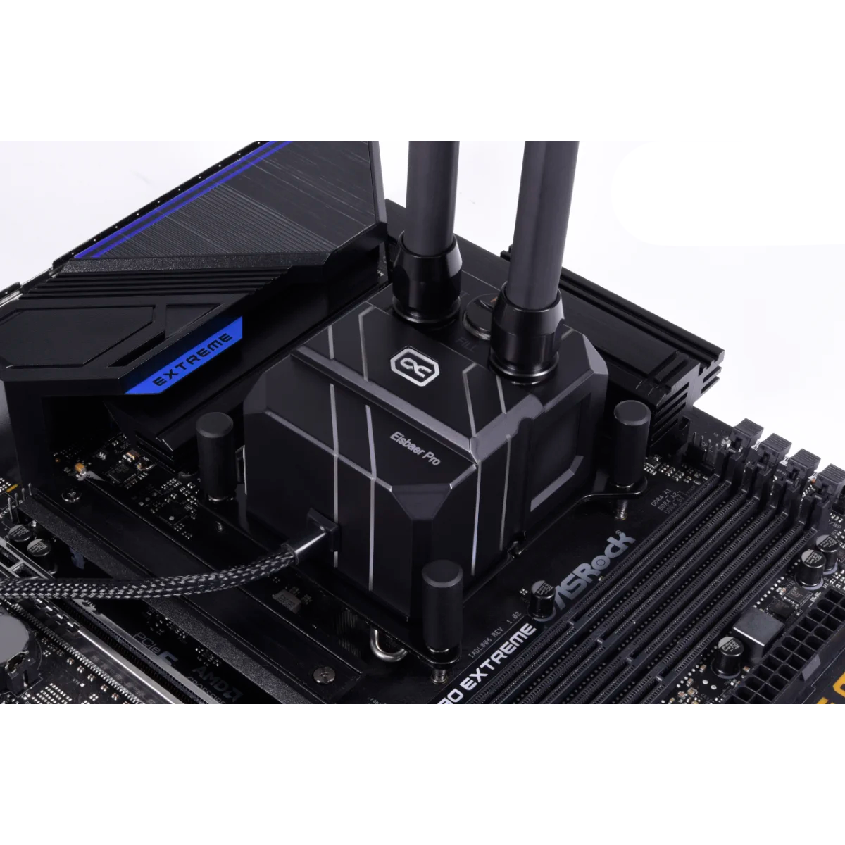 Резервуар с помпой для СЖО Alphacool Eisbaer Pro ES (Solo) Full Black (13094) - фото 5