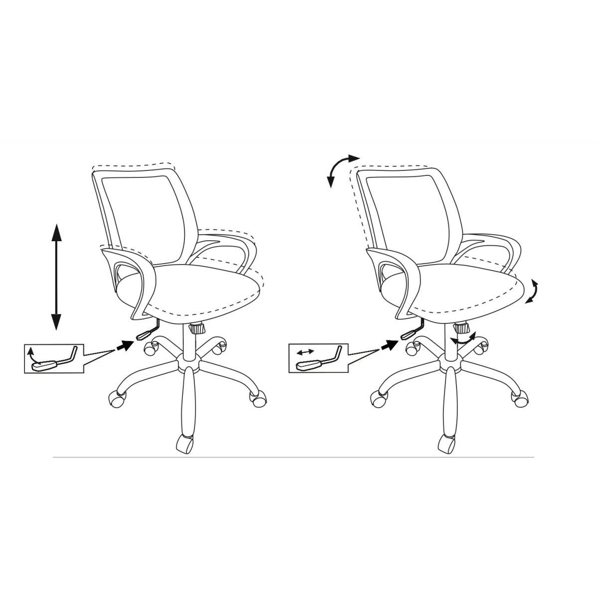 Офисное кресло Бюрократ CH-695NSL Black - CH-695N/SL/BLACK - фото 5