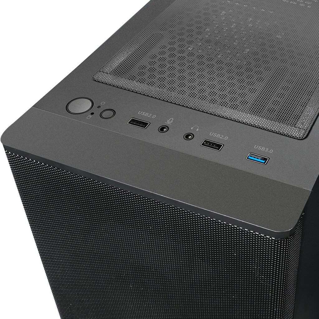 Корпус XASTRA A300 4FC12A Black - A300-4FC12A - фото 8