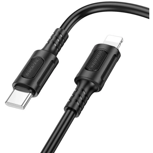Кабель USB Type-C - Lightning, 1м, Borofone BX111 Black - BX111ai Black