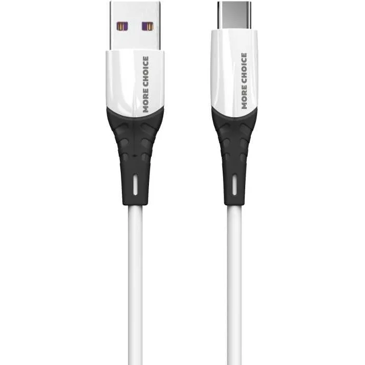 Кабель USB - USB Type-C, 1м, More Choice K35a White