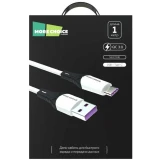 Кабель USB - Lightning, 1м, More Choice K35a White