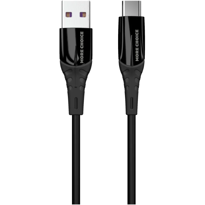 Кабель USB - USB Type-C, 1м, More Choice K35a Black