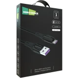 Кабель USB - Lightning, 1м, More Choice K35a Black