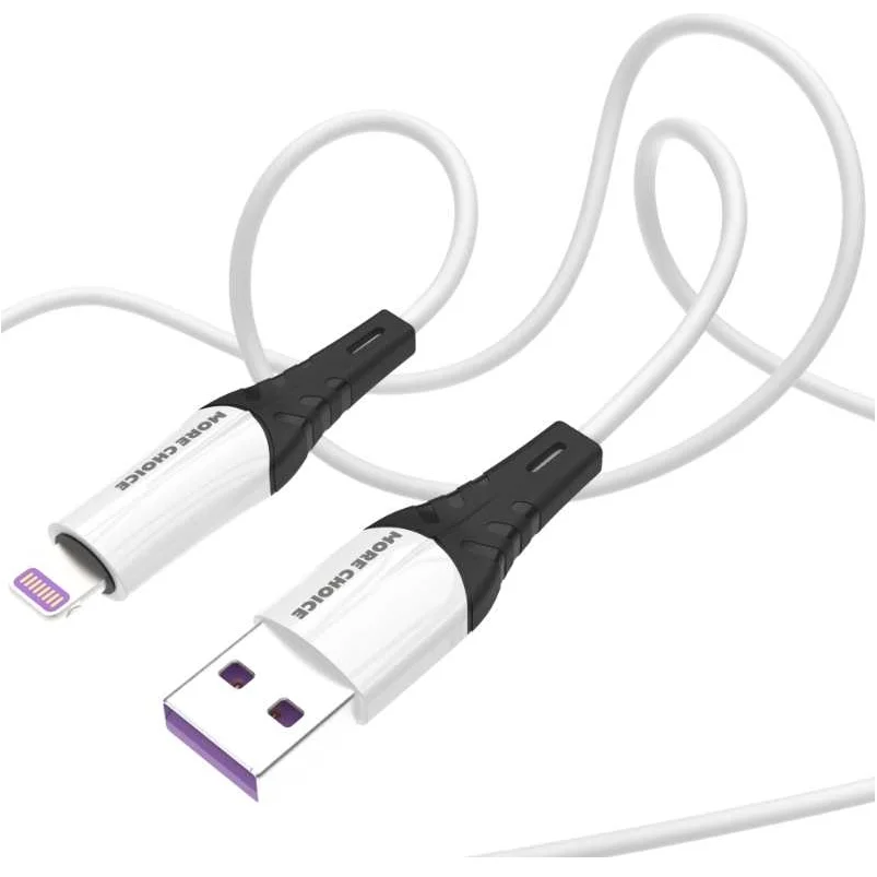 Кабель USB - Lightning, 1м, More Choice K35i White - фото 4