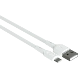 Кабель USB - USB Type-C, 1м, More Choice K63a White