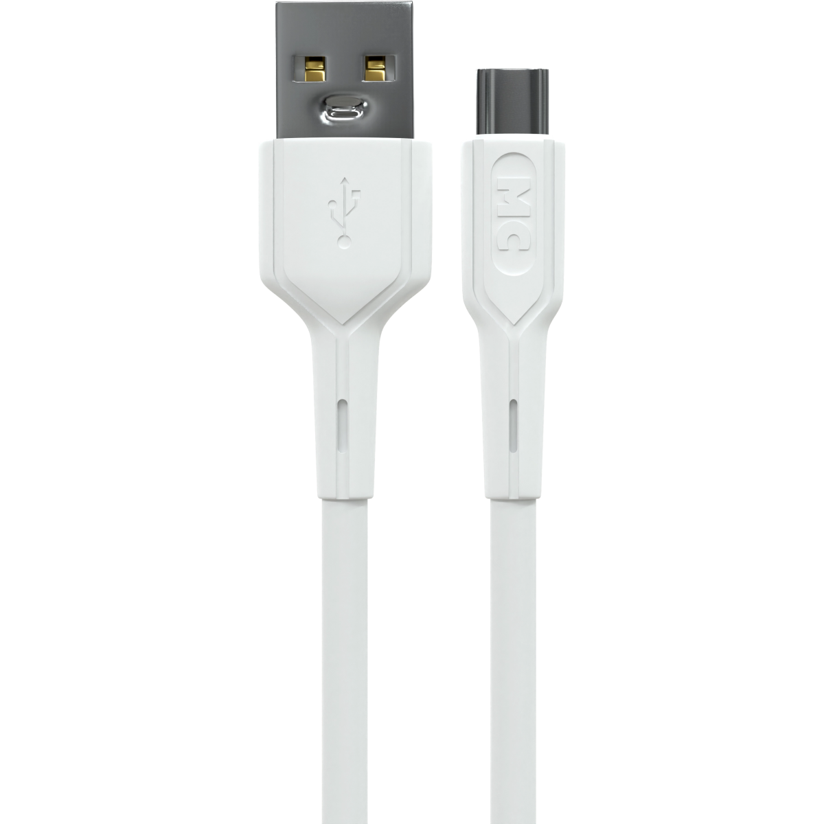 Кабель USB - USB Type-C, 2м, More Choice K63a White