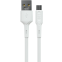 Кабель USB - USB Type-C, 2м, More Choice K63a White
