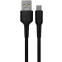 Кабель USB - USB Type-C, 1м, More Choice K63a Black