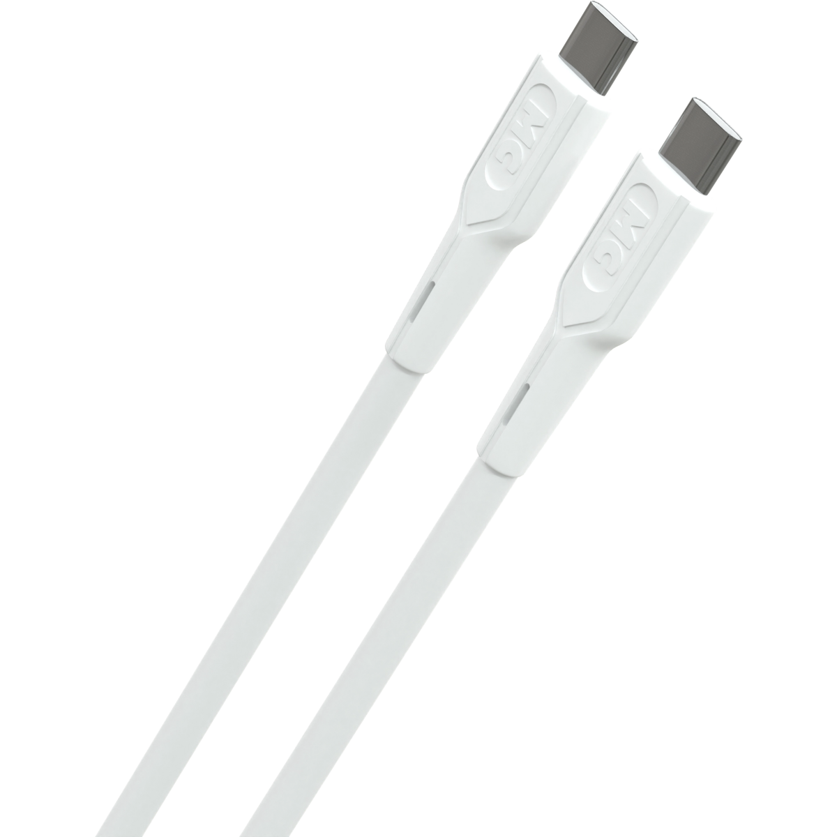 Кабель USB Type-C - USB Type-C, 1м, More Choice K63aa White - фото 2