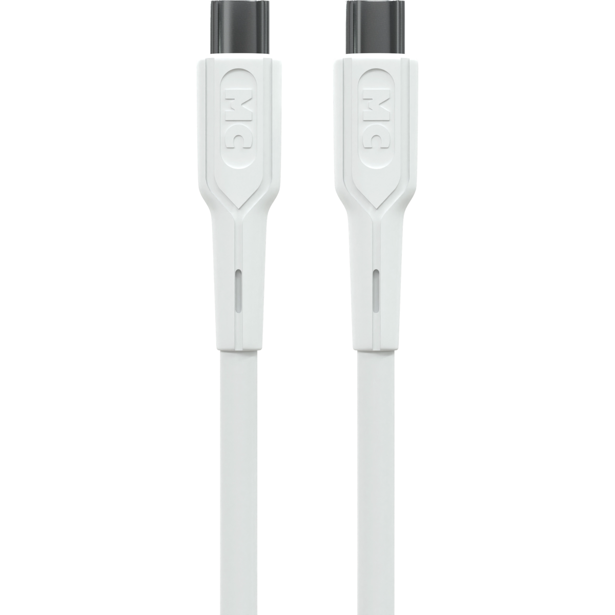 Кабель USB Type-C - USB Type-C, 2м, More Choice K63aa White - K63aa 2м White