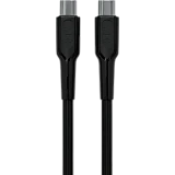 Кабель USB Type-C - USB Type-C, 1м, More Choice K63aa Black