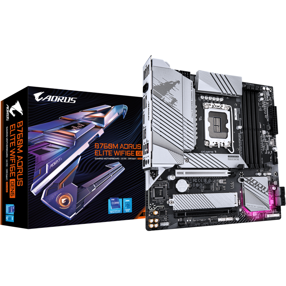 Материнская плата Gigabyte B760M AORUS ELITE WIFI6E GEN5 - фото 4