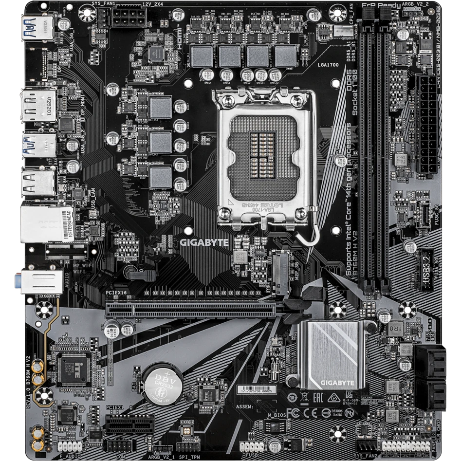 Материнская плата Gigabyte B760M H V2