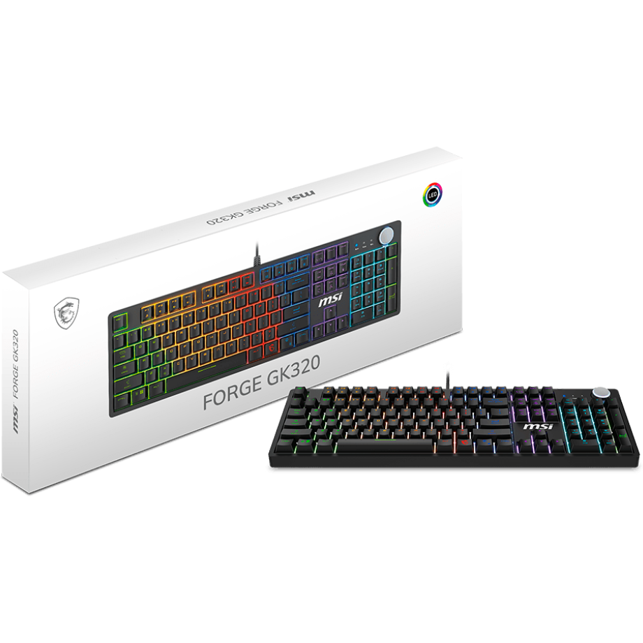 Клавиатура MSI Forge GK320 Black - S11-04RU259-HH9 - фото 5