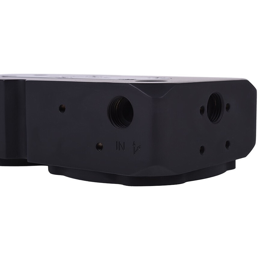 Топ для помп СЖО Alphacool Eisdecke D5 Dual Brass Top - Deep Black (13322) - фото 4