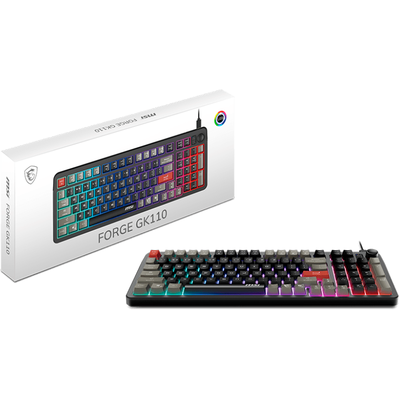 Клавиатура MSI Forge GK110 Black - S11-04RU258-HH9 - фото 5