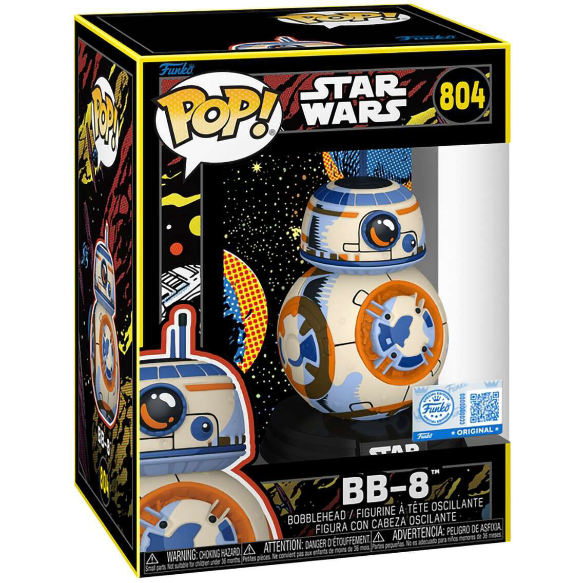 Фигурка Funko POP! Bobble Star Wars Ep 7 TFA BB-8 (Retro) - 88575 - фото 2