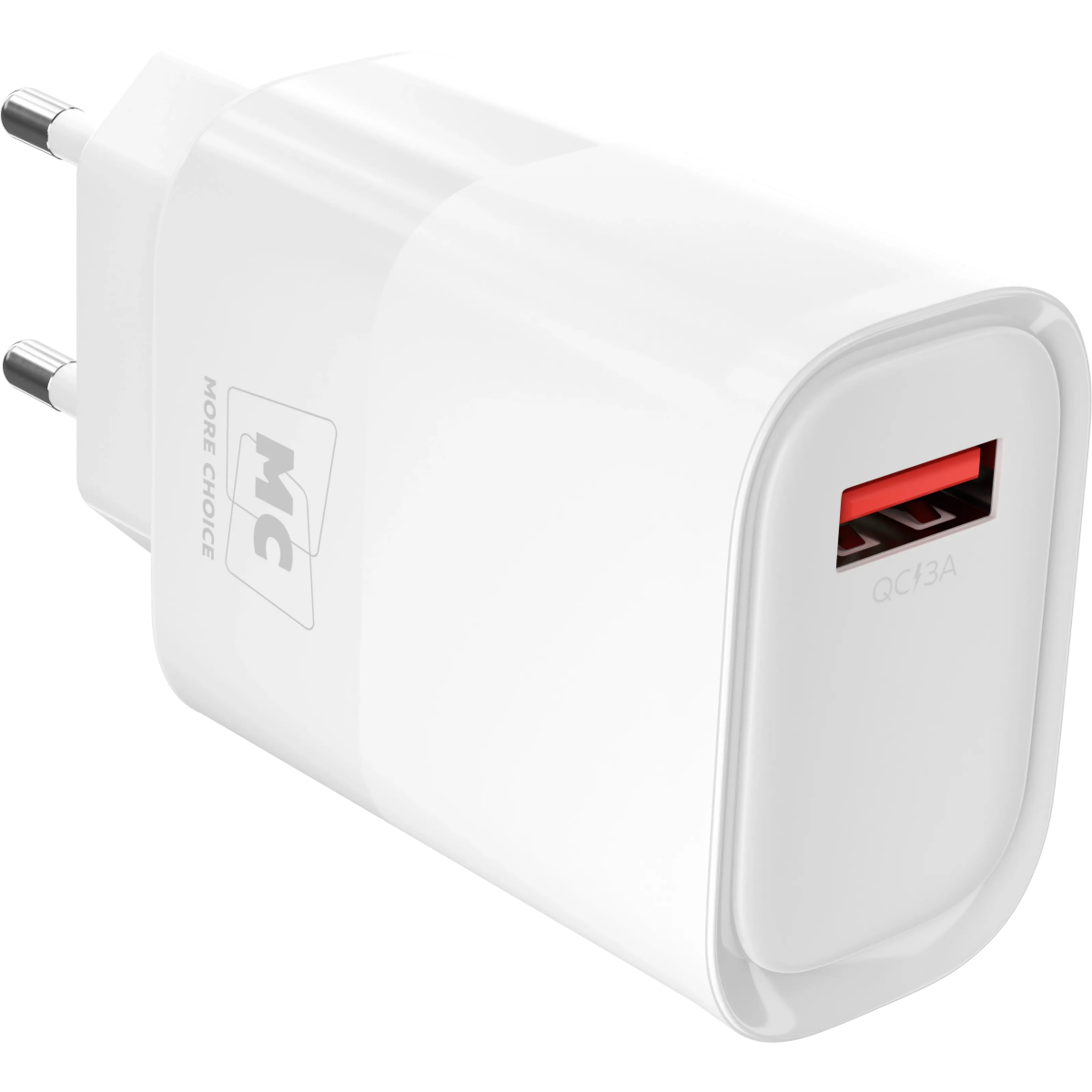 Сетевое зарядное устройство More Choice NC09m White