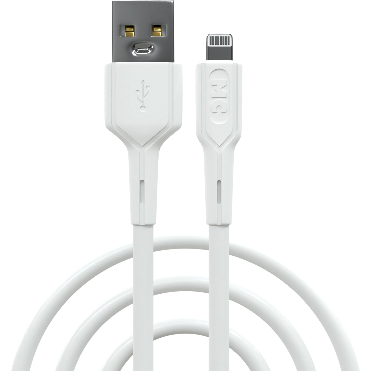 Кабель USB - Lightning, 1м, More Choice K63i/К63л White - K63i/К63л White 1м