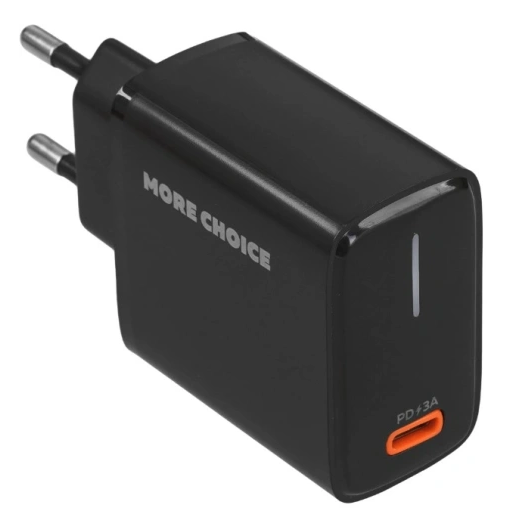 Сетевое зарядное устройство More Choice NC60 Black