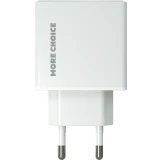 Сетевое зарядное устройство More Choice NC60 White