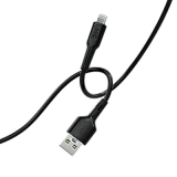 Кабель USB - Lightning, 1м, More Choice K63i/К63л Black