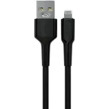 Кабель USB - Lightning, 2м, More Choice K63i/К63л Black (К63л 2м Black)