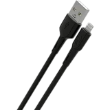 Кабель USB - Lightning, 2м, More Choice K63i/К63л Black (К63л 2м Black)