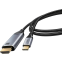 Кабель USB Type-C - HDMI, 2м, Bion BXP-CC-USBCM-HDMIM-M