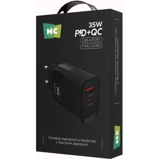 Сетевое зарядное устройство More Choice NC82 Black - фото 5