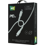 Кабель USB Type-C - Lightning, 2м, More Choice K63ia White (K63ia 2м White)