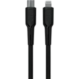 Кабель USB Type-C - Lightning, 2м, More Choice K63ia Black (K63ia 2м Black)