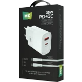 Сетевое зарядное устройство More Choice NC82a White