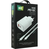 Сетевое зарядное устройство More Choice NC81a White