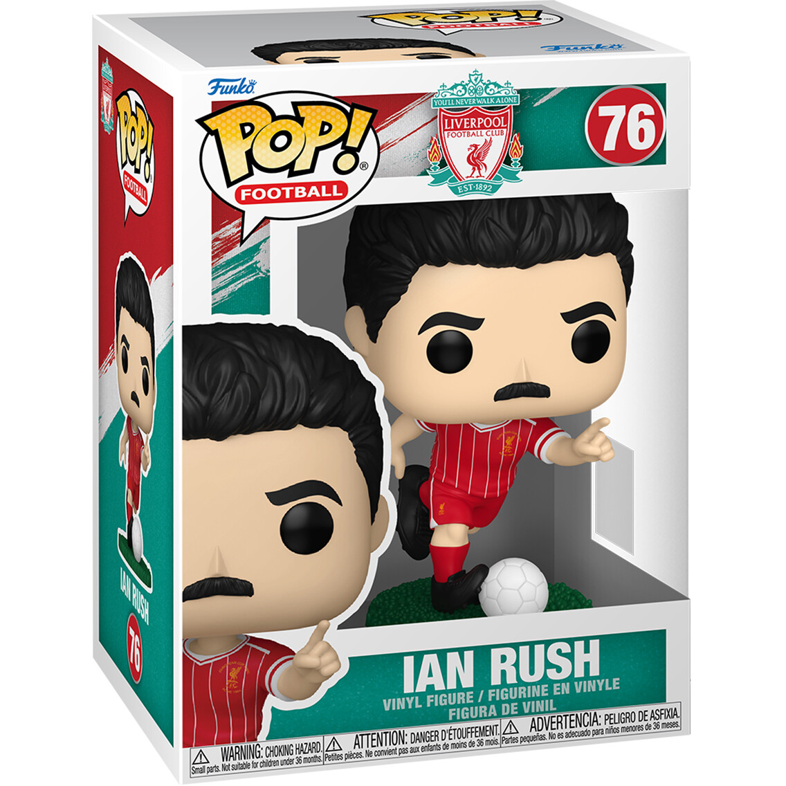 Фигурка Funko POP! Football Liverpool Ian Rush - 89367 - фото 2