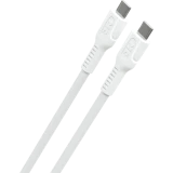 Кабель USB Type-C - USB Type-C, 1м, More Choice К65аа White