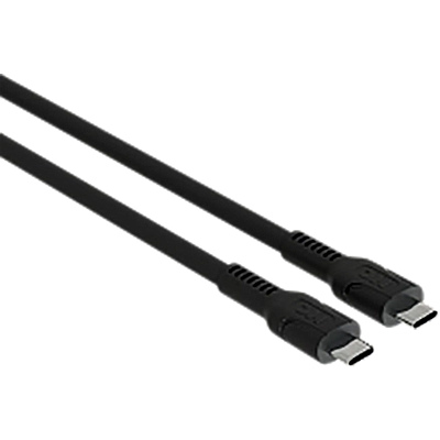 Кабель USB Type-C - USB Type-C, 2м, More Choice К65аа Black - К65аа 2м Black - фото 2