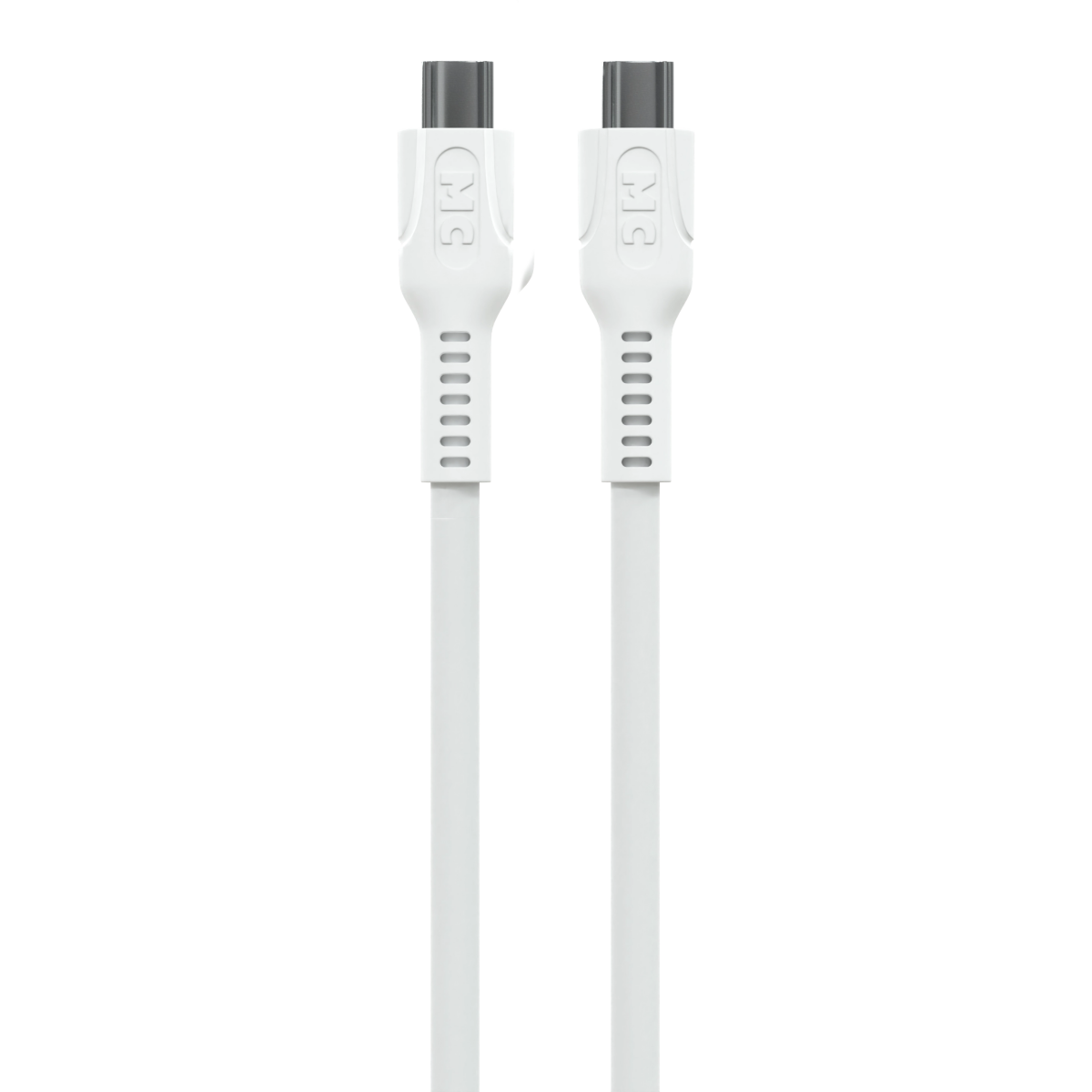 Кабель USB Type-C - USB Type-C, 2м, More Choice К65аа White - К65аа 2м White
