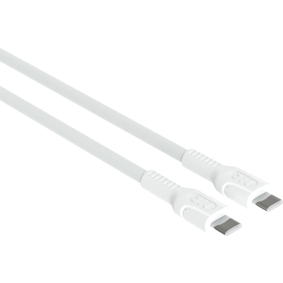 Кабель USB Type-C - USB Type-C, 2м, More Choice К65аа White - К65аа 2м White - фото 3
