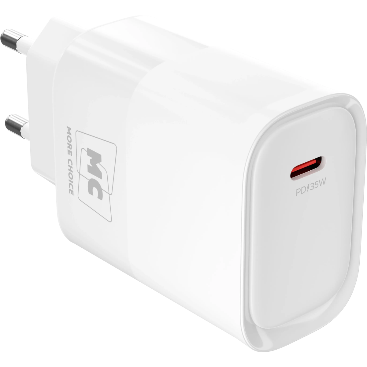 Сетевое зарядное устройство More Choice NC68a White - фото 3