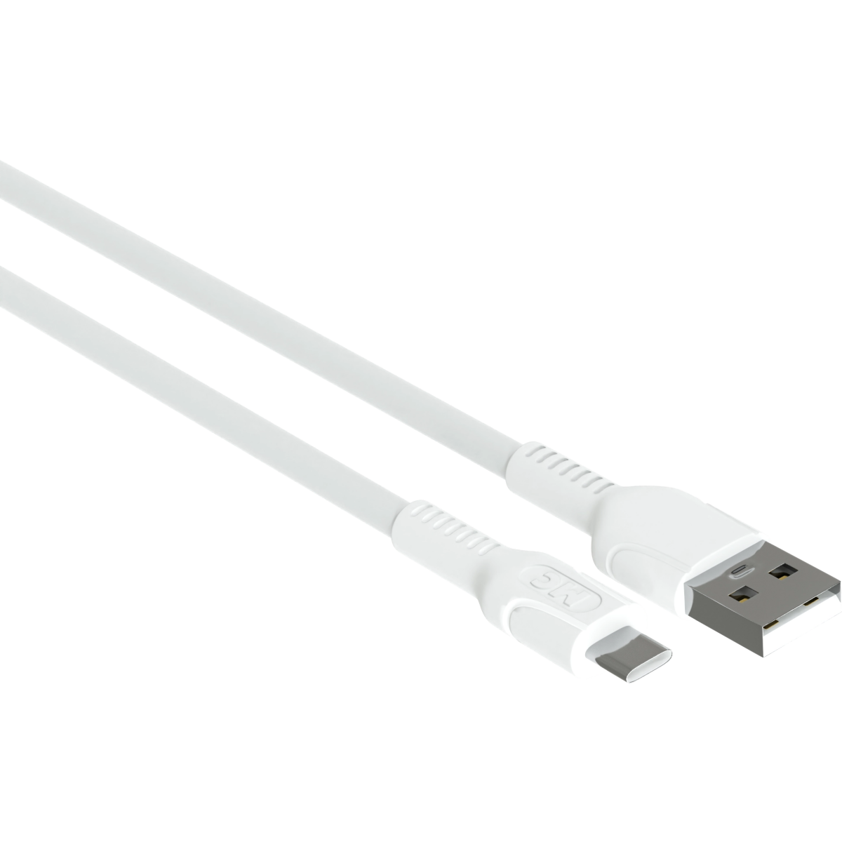 Кабель USB - USB Type-C, 2м, More Choice К65а White - K65a 2м White - фото 3