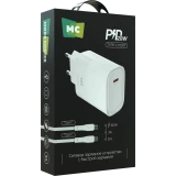 Сетевое зарядное устройство More Choice NC67a White